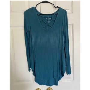 American Eagle Soft and Sexy Tie Dye Long Sleeve Tunic - size S